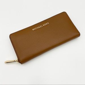 Michael Kors Luggage Brown Continental Wallet